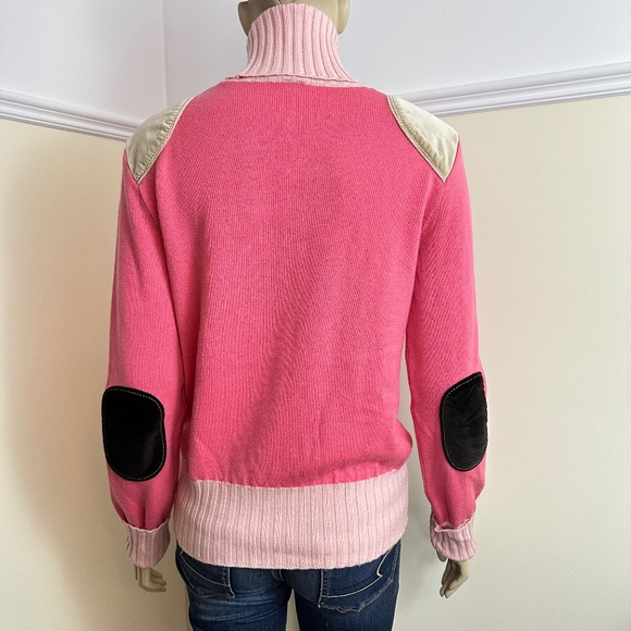 PAUL & SHARK pink 100% wool turtleneck - Picture 8 of 11